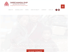 Tablet Screenshot of himalayanchildren.org